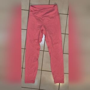 Girlfriend Collective High-Rise Compressive Leggings — Rose Pink (XS)